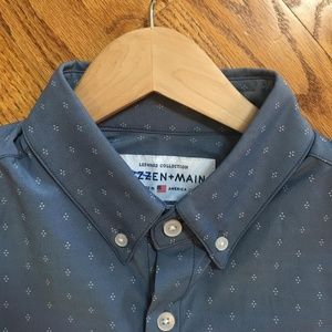 Mizzen & Main Short Sleeve Button Down Size M Trim